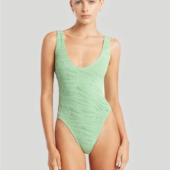 ‼️DELETING TODAY‼️bond-eye the Mara one piece bathing suit mint tiger - NWT - Picture 1 of 7